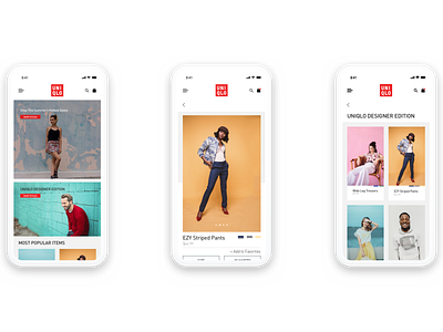 Uniqlo App Visual Redesign ui ui design uidesign uniqlo visual design visualredesign