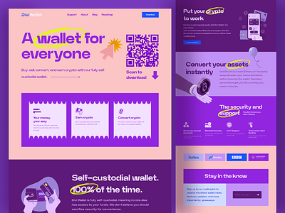 Crypto wallet landing page bitcoin bitcoin wallet blockchain crypto crypto app crypto currency crypto exchange crypto landing crypto landing page cryptocurrency ethereum figma landing landing page ui uiux ux wallet web website