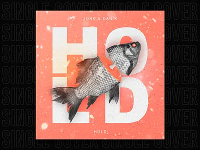 SINGLE | Hold album cover album cover design album covers collage cover art cover design deisgn edm eletronic ep cover fish minimalist music music cover single single cover song spotify spotify cover type