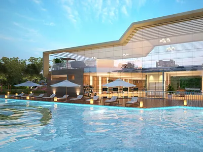 Club House Render 3d rendering 3d view 3d visualization 3ds max exterior 3d rendering photorealistic rendering realestate v ray walkthrough