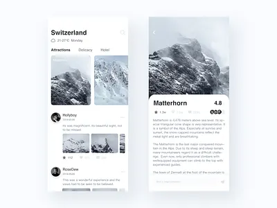 Travel app design travel ui 设计