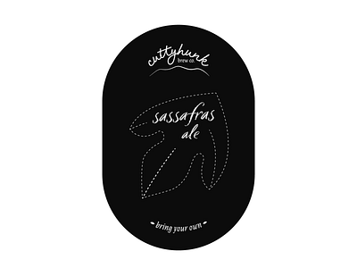 Cuttyhunk Brew Co. Sticker ale beer beer branding brew bsds byob cuttyhunk sassafras