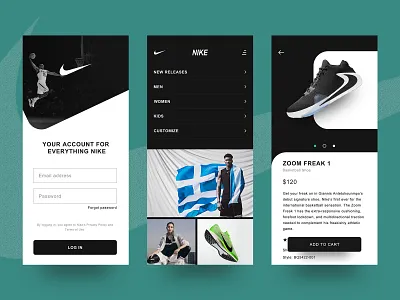 NIKE ui 应用 设计