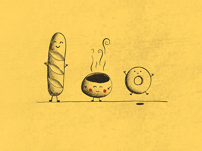Bread Buddies bread buddies cartoon illustration ipad ipad pro panera panera bread sketch