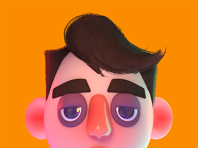 autoportrait | Personal Brand 3d 3d art cartoon cute cute art illustration stylized