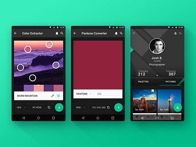 Colorice android material design ui user interface user interface design