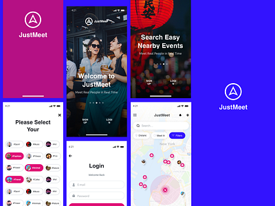 MVP mobile app shot app branding design events interface ios map mobile mvp screenshots search sketch ui ui map usability userflow ux ux design ux map vector