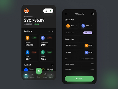 Cryptor App application arounda bitcoin blockchain cryptocurrency cryptor cryptor app cryptor design home screen ios ios app design minimal app mobile ui modern app ui ux