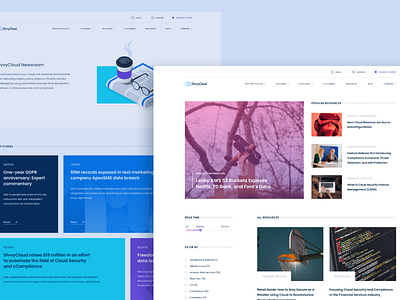 Divvy - Redesign blog cloud compliance events governace pricing resources security site