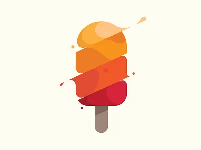 Ice Pop branding design illustration pop ice vector yp © yoga perdana