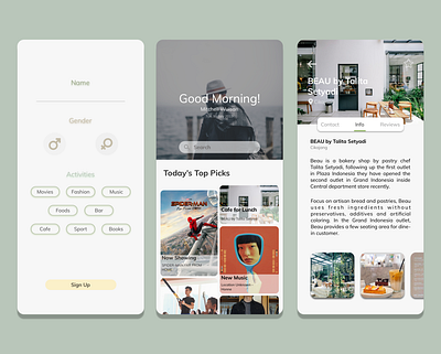 Daily Digest UI agenda dailyui inspire mobile product ui ux