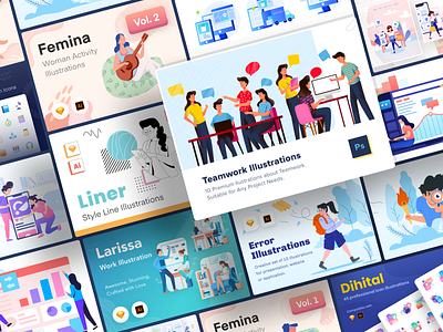 Iconspace Creative Bundle creative bundle design bundle icon icon pack icon set illustration illustration kit vector website design