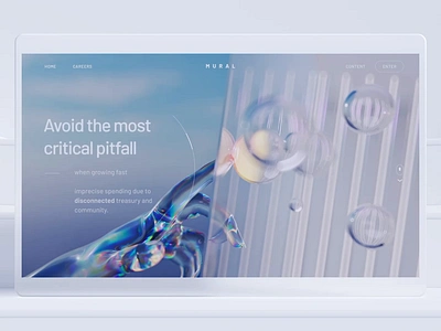 Landing page design by Milkinside 3d ai background branding gpt3 illustration landing live motion mural round science scroll smart sphere transition ui ux web website