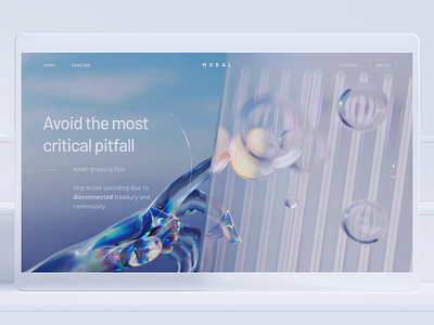 Landing page design by Milkinside 3d ai background branding gpt3 illustration landing live motion mural round science scroll smart sphere transition ui ux web website