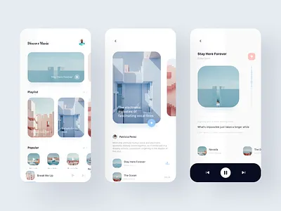 Music Playback app music ui 设计