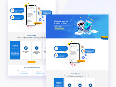 Landing page Chatbot bizfly landingpage uiux