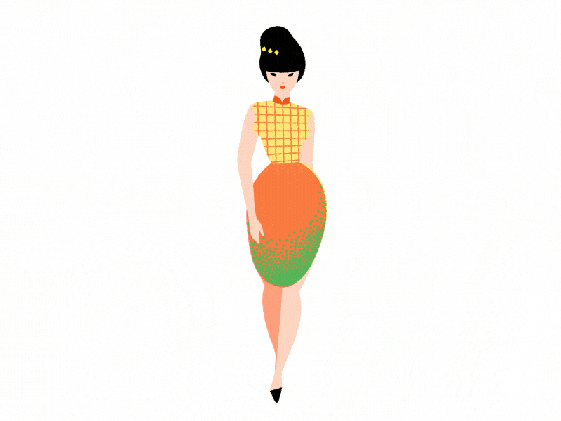 Tuttifrutti Compilation-1 animation catwalk colourful fashion fruits illustration summer