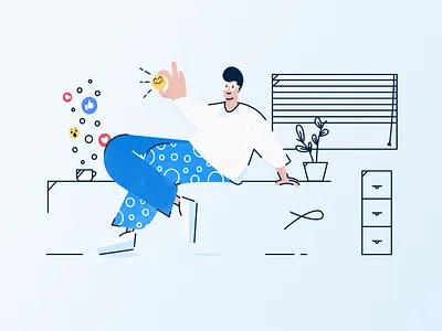 Understanding Information Architecture For Social Media Networks article facebook illustrations network personas social ux