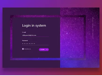 sign in dark theme ui website