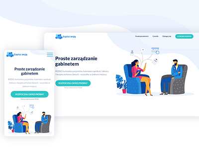 Zapiszsesje.com clean design mobile ui ux web webdesig