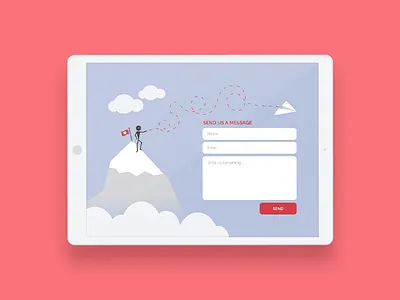 Daily UI 028 - Contact Us 028 contact us dailyui design flat illustration minimal ui vector web