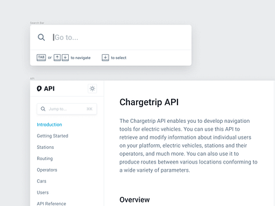 Chargetrip API Documentation api documentation electric vehicle search bar