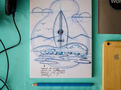 Surfboard sketch art artist creative doodle drawing illustrator pencildrawing photography sketch sketches