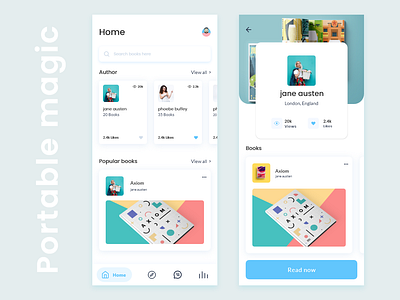 Book app appapplication design bookclean ui card ui material design ui designuxbook app