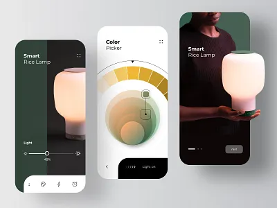 Smart Lamp Application augmented reality augmentedreality furniture furniture app furniture design lamp light lightning rondesign smart home smarthome