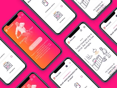 Pulsee website colors energy ui