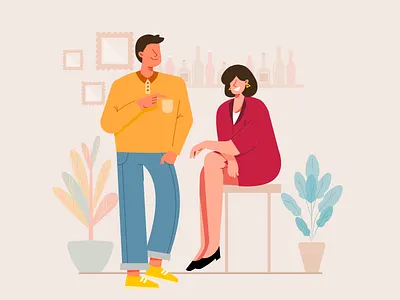 Small Talk - Illustration business illustration design exploration flat design illustration people illustration