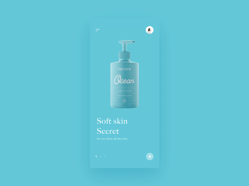 Dynamic design - Cute body cream ui ux 动效 品牌 应用 插图 设计