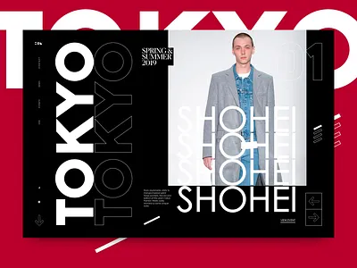 ION designers digital fashion font graphicdesign hero image navigation news tokyo typography ui ui design uiux ux ux design web design website