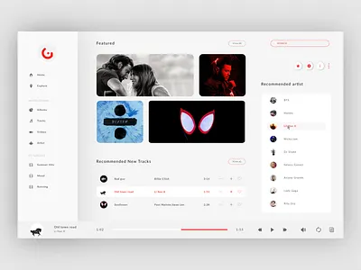 Music App Design page app app design app icon app ui application clean design logo music app music world typography ui ux web website
