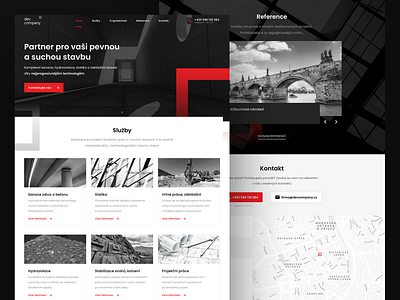 Construction company - web design brand concept construction company construction website interaction landing ui uiux ux web webdesign website
