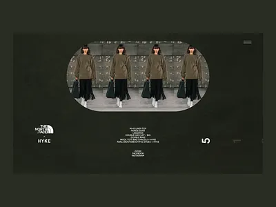 HYKE | Desktop | Collection clean concept creative design desktop ecommerce fullscreen minimal promo typography ui ux web webdesign