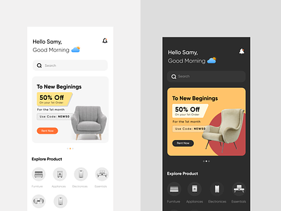 Furniture App app design furniture app icons mobile app product design ui design visual design