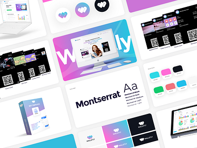 Walletly Branding brand identity branding design typography ui