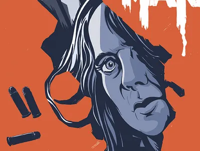 Cry For The Bad Man (Poster Design) cartoonist comics design film graphic design horror illustration ink movie movie poster poster poster art poster design thriller western