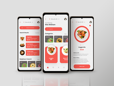 On-Demand Food Delivery App Design app design application design designing food app design mobile app design on demand app design ui ui design uiux