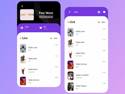 Radio дизайн приложение