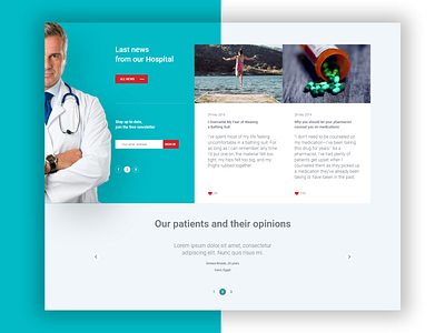 Health Care Blog branding design flat graphic typography ui uiux uiuxdesign uiuxdesigner user experience userinterface ux website