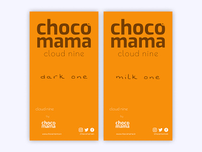 Chocomama branding chocolate chocomama design label product product design sticker