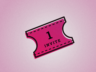 Dribbble Invite design draft draft invite dribbble dribbble invitation dribbble invite giveaway illustration invitation invite invite giveaway ticket