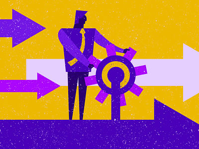 Navigation arrow art art direction business design direction editorial flat geometric graphic illustration illustrator minimal texture vector