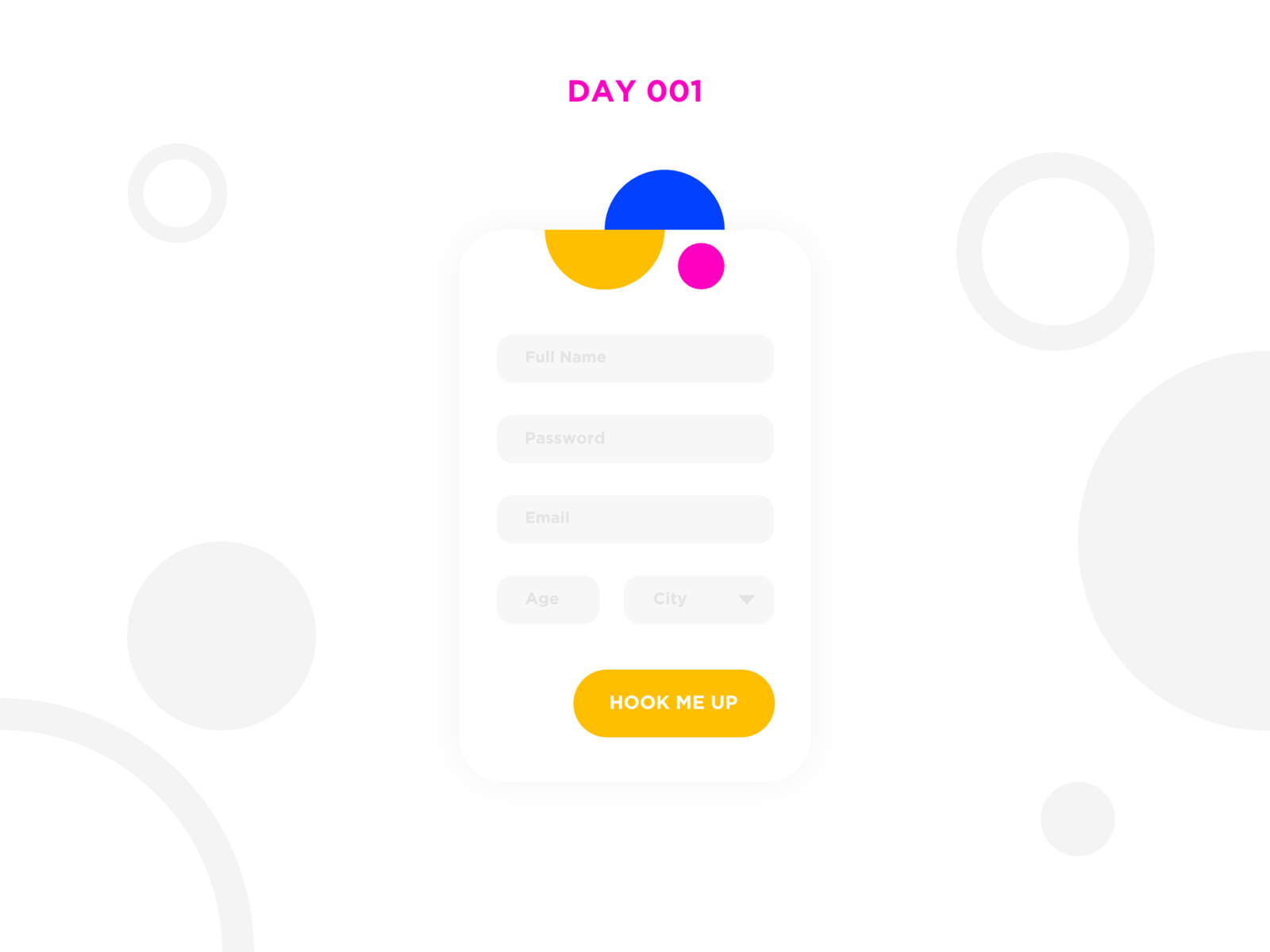 Daily UI Challenge - Day 1 - Sign Up by Shila Këllezi on Dribbble