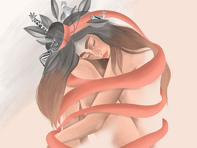 When your mind gets wild art artist artwork concept conceptual conceptual art conceptual artwork conceptual design design digitalillustration editorial art editorial design editorial illustration illustration procreate procreateapp procreateart