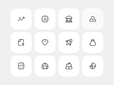 Business & Finance Icon Pack bank calculator chart figma icons goal icon pack icon set icons minimal icon saving