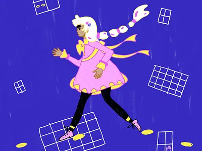 Window art character design design drawing illustration