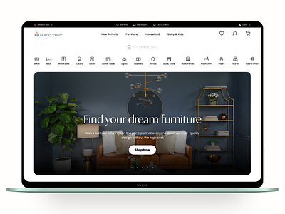 Home Center Homepage Redesign branding design ui ux visual design